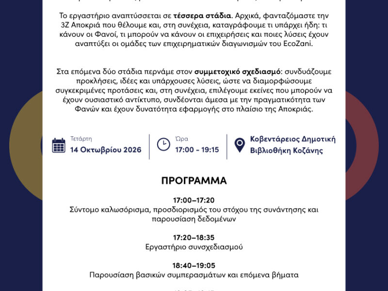EcoZani Prosklisi 14Oct